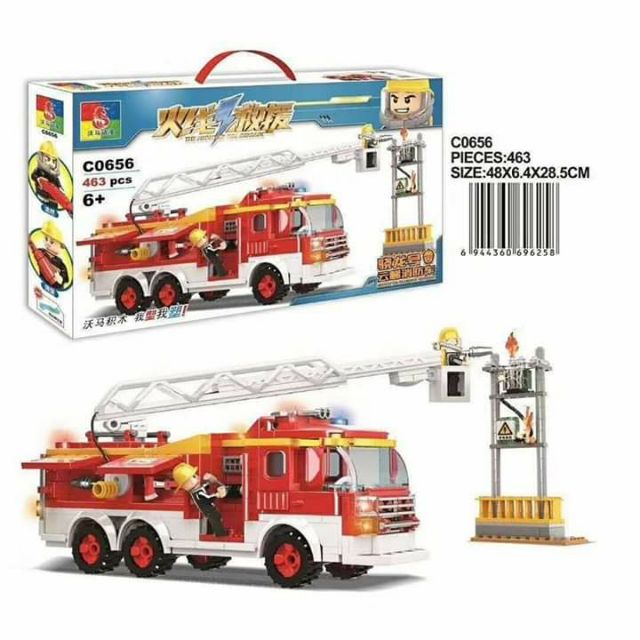 Xếp hình xe cứu hỏa