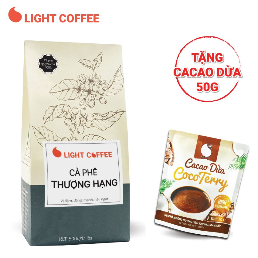 500gr - Cà phê hạt Robusta Loại Thượng hạng - Light Coffee - Cà phê nội đia giá rẻ