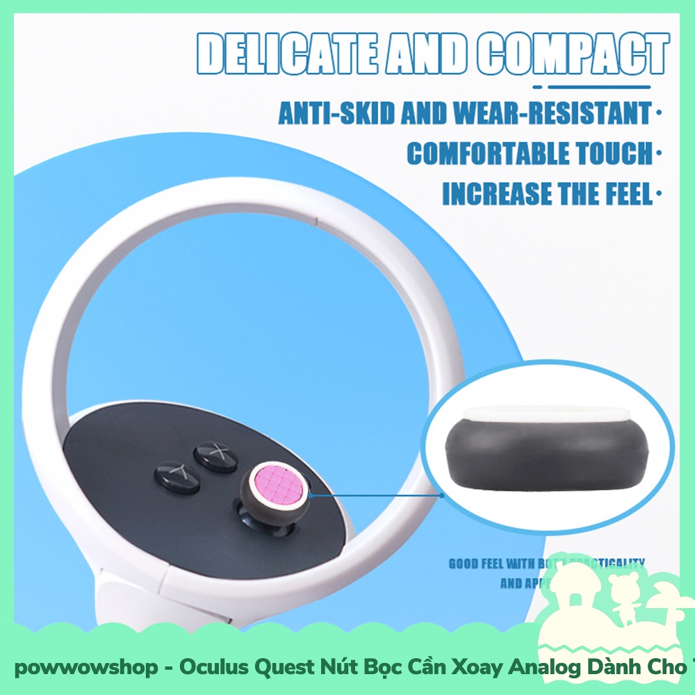 [Sẵn VN - Hỏa Tốc] Oculus Quest Nút Bọc Cần Xoay Analog Dành Cho Tay Cầm Máy Game VR Oculus Quest I / II Đơn Sắc