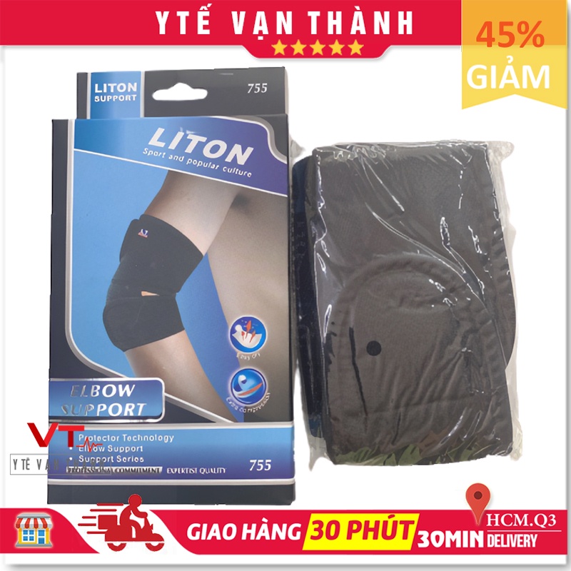 ✅ Băng Thun Bảo Vệ Khuỷu Tay: Liton 755 (Bó Cùi Chỏ) - VT0125