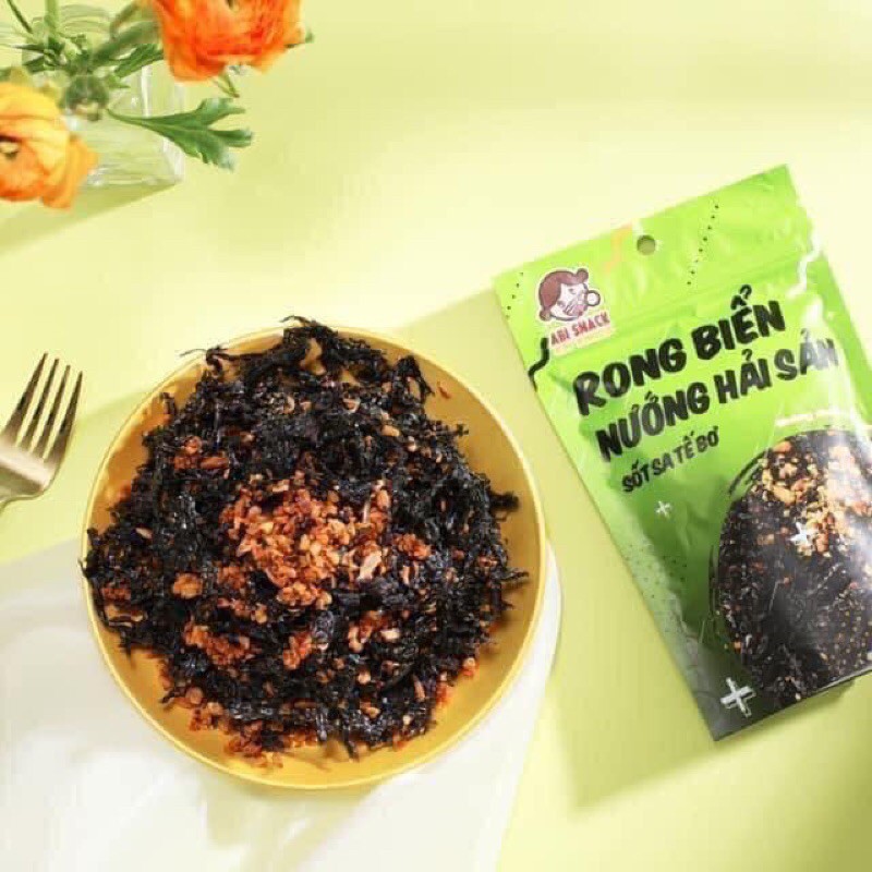 Rong biển nướng hải sản sốt sate bơ Abi - Abi’s Snack