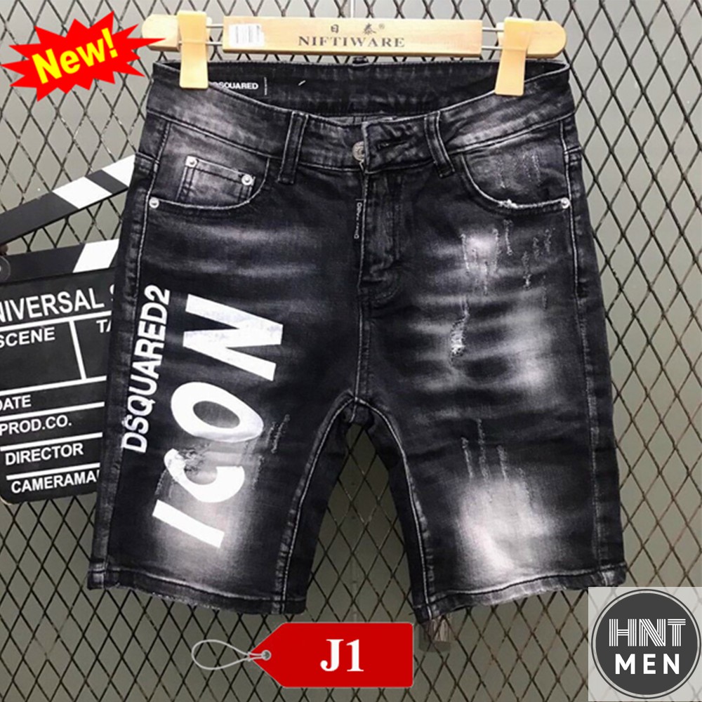 Sỉ Quần Short Nam VNXK, Co Dãn, Short Jean Nam Phong Cách Hàn Quốc, Ống Côn, Trẻ Trung, Năng Động Mã J1