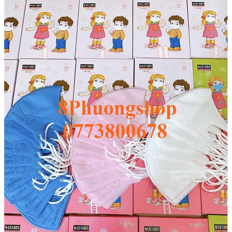 Khẩu trang cho bé Lehaco 3D 10 cái/ hộp | BigBuy360 - bigbuy360.vn