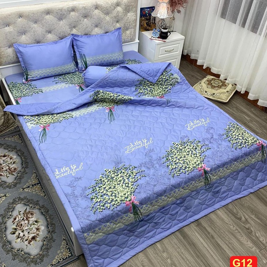 (Xả Kho) Chăn Hè Poly Cotton Mẫu Hoa Baby Mẫu Đẹp 2021 (Ghi chú lại tên mẫu khi đặt đơn)