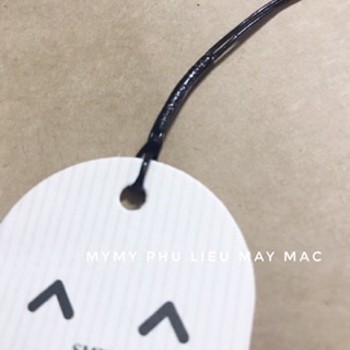 Dây tag treo nhãn mác Cao Su - ĐEN