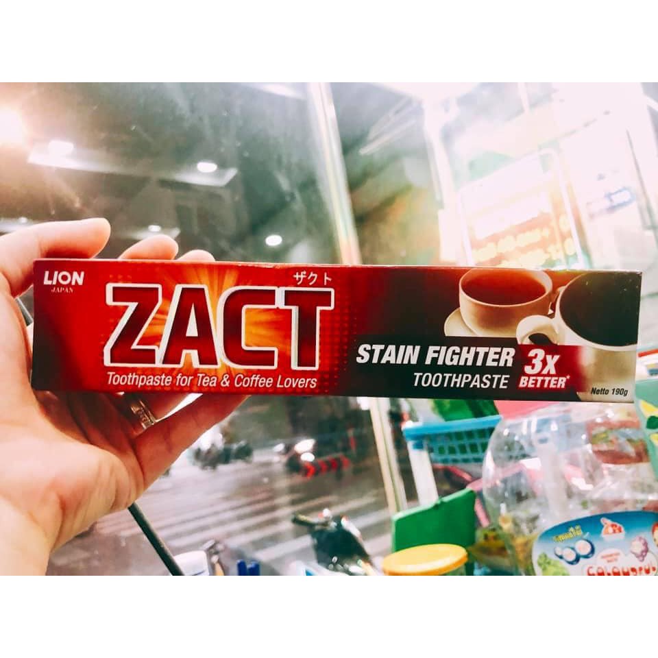 KEM ĐÁNH RĂNG ZACT LION STAIN FIGHTER 190G CHÍNH HÃNG - 4426