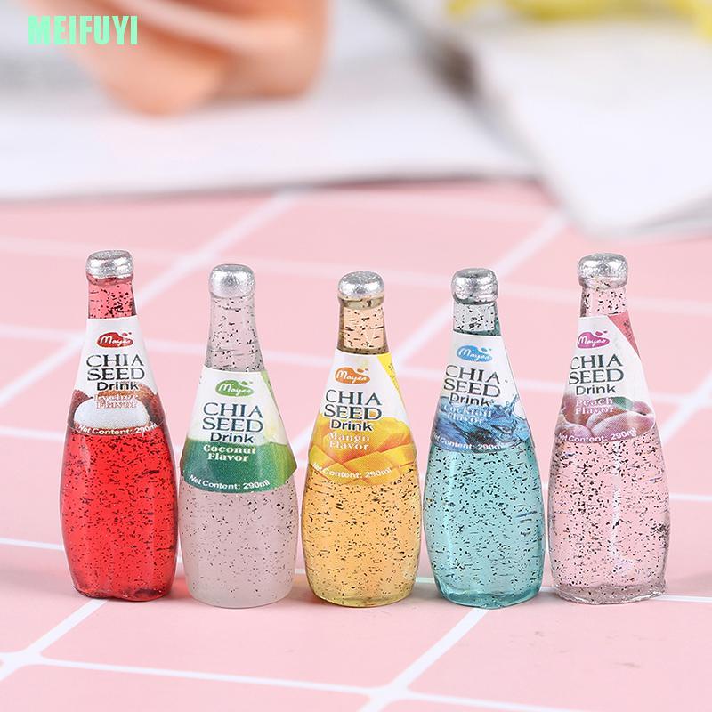 Set 5 Mô Hình Thức Ăn Mini Tỉ Lệ 1 / 12 Dùng Để Trang Trí Nhà Búp Bê