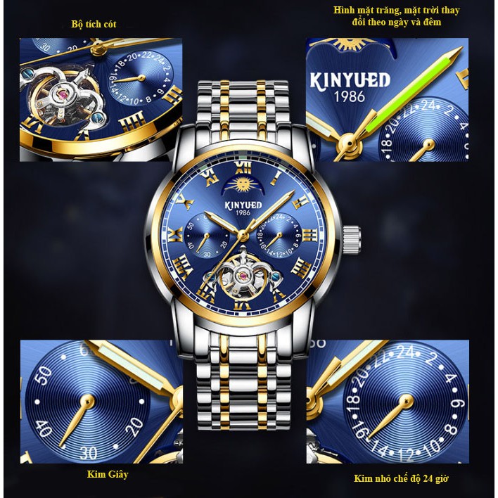 Đồng hồ nam Kinyued JYD-J028 Máy cơ chạy full kim | BigBuy360 - bigbuy360.vn