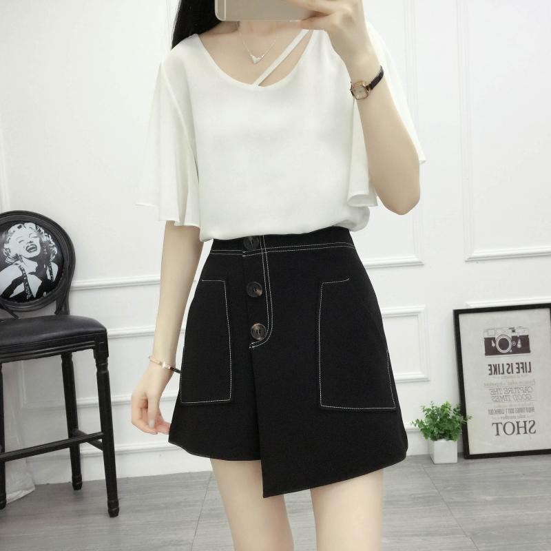 Quần giả váy trần chỉ 3 khuy, quần váy trần chỉ chất cát hàn dày dặn 31 September mã TH02 | BigBuy360 - bigbuy360.vn