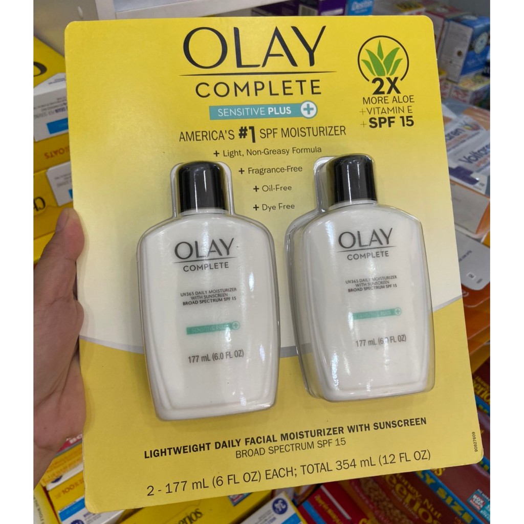 Kem dưỡng ẩm,chống nắng Olay Complete Sensitive Moisturizer SPF15,177ml