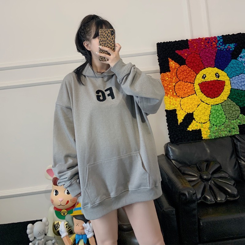 Áo Hoodie FG nam nữ form rộng unisex nhiều màu xám đen be siêu xinh ulzzang HOLA | BigBuy360 - bigbuy360.vn