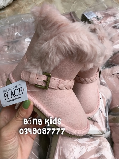 Bốt Bé Gái Quai Đan Hồng Nude George