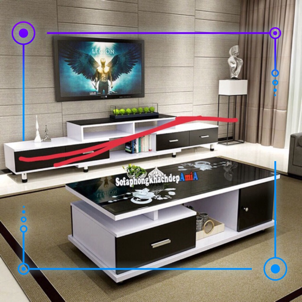 [ SALE ] Kệ tivi phủ melamine chống ẩm