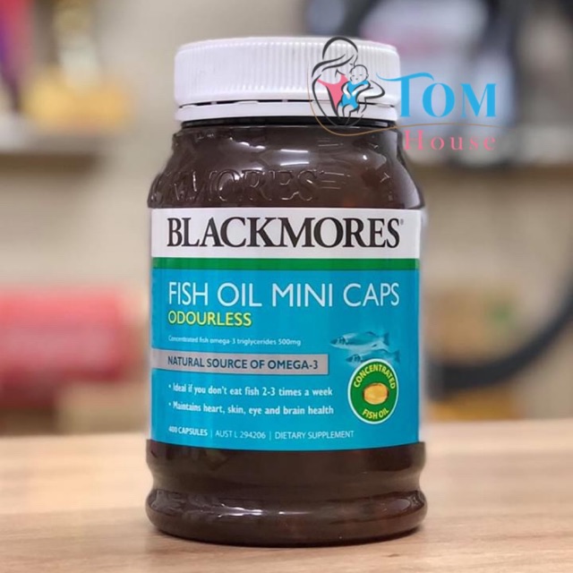  Dầu Cá Không Mùi Blackmores Fish Oil minicpas 1000, 400 viên