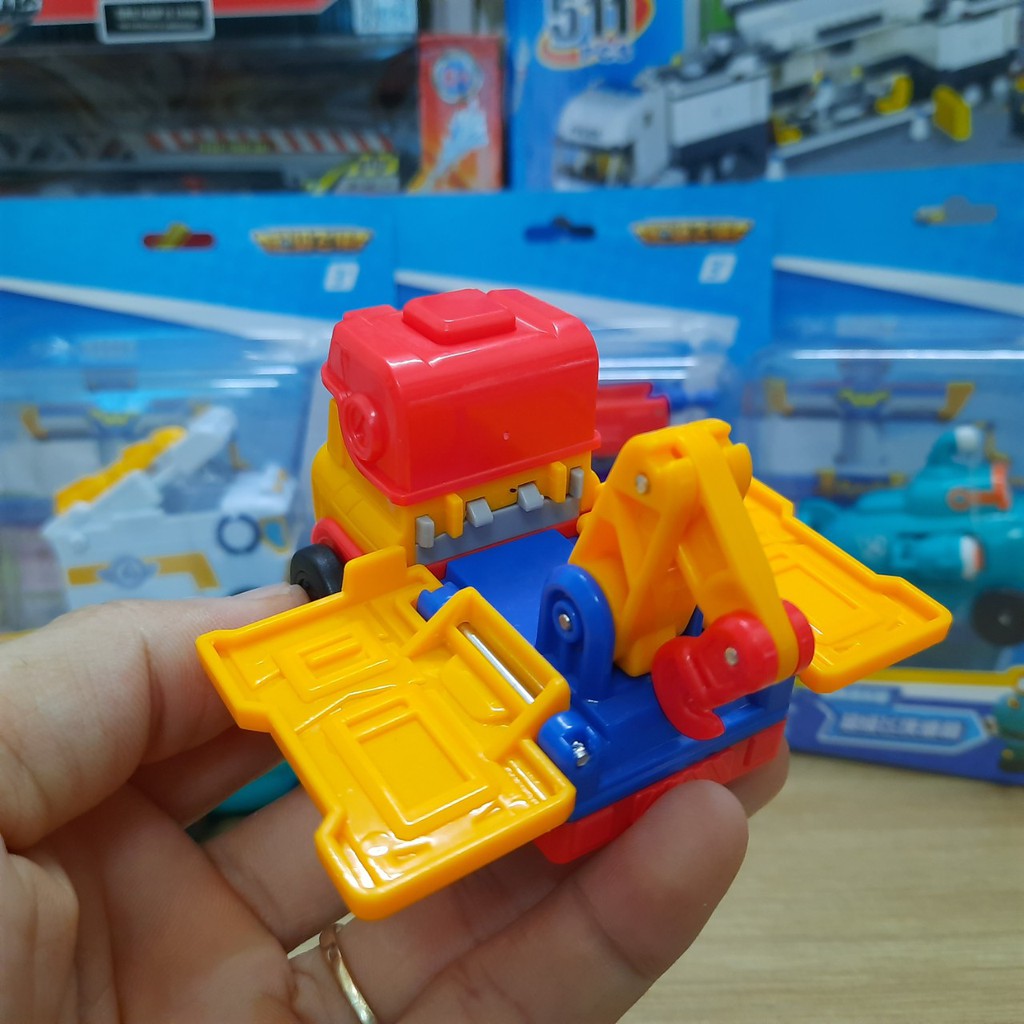 Đồ chơi super wings mô hình nhân vật Remi Siêu xe công trình khổng lồ mini