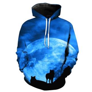 Áo Khoác Hoodie Chui Cổ Nam Nữ In 3D