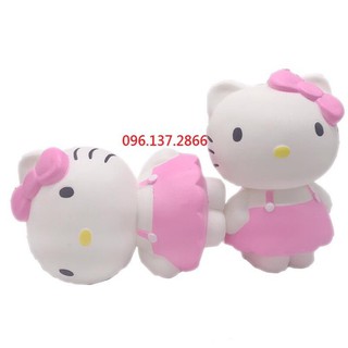 ( hồng ) SQUISHY BÉ MÈO HELLO KITTY HỒNG DỄ THƯƠNG ( Tongkhodochoilc )
