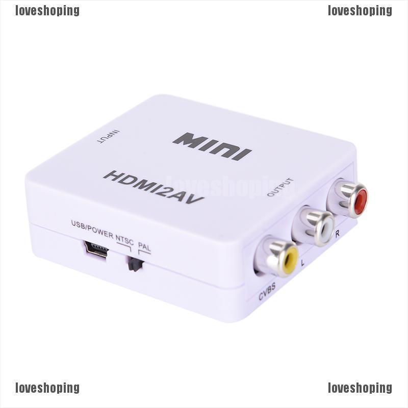 Dây Cáp Chuyển Đổi Hdmi Sang Rca Av / Cvbs Hd 1080p Mini Hdmi2Av Chuyên Dụng