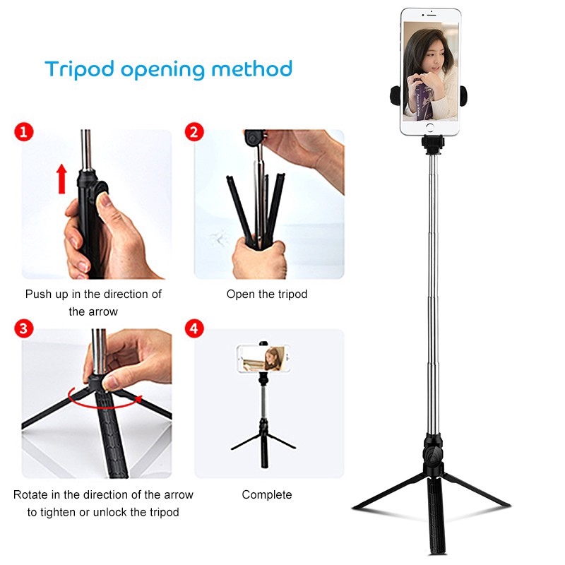 Gậy chụp ảnh tự sướng xt-10 kết nối Bluetooth cho điện thoại | BigBuy360 - bigbuy360.vn