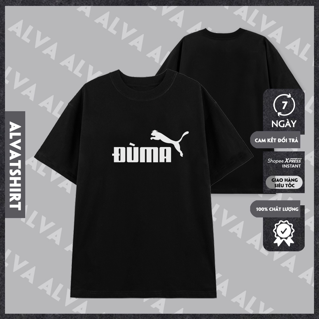 Áo Unisex In Chữ DUMA Phong Cách Hài Hước Trẻ Trung, Nam Nữ Mặc Form Cực Đẹp