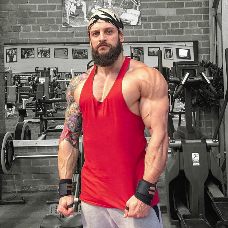 Áo Thun Ba Lỗ Tập Gym Màu Trơn Bằng Vải Cotton Hàng Mới Dành Cho Bạn Nam