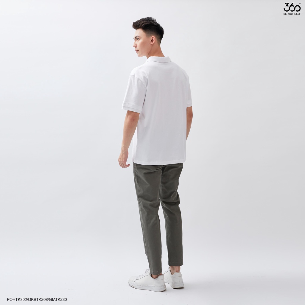 Áo polo cổ bẻ phối màu trẻ trung, chất liệu 100% cotton cao cấp thương hiệu 360 Boutique - POHTK302