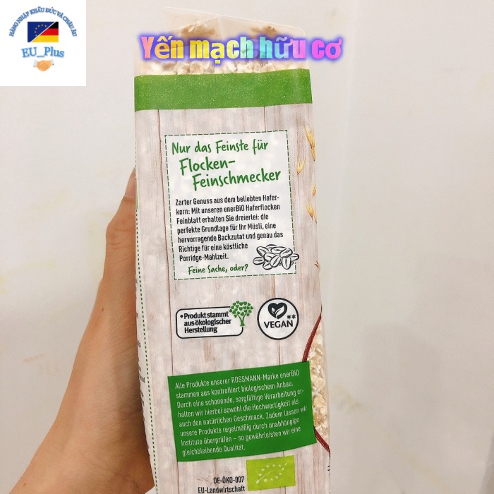 Yến mạch hữu cơ Bio Ener - Rossman, Dm - nội địa Đức - 500g