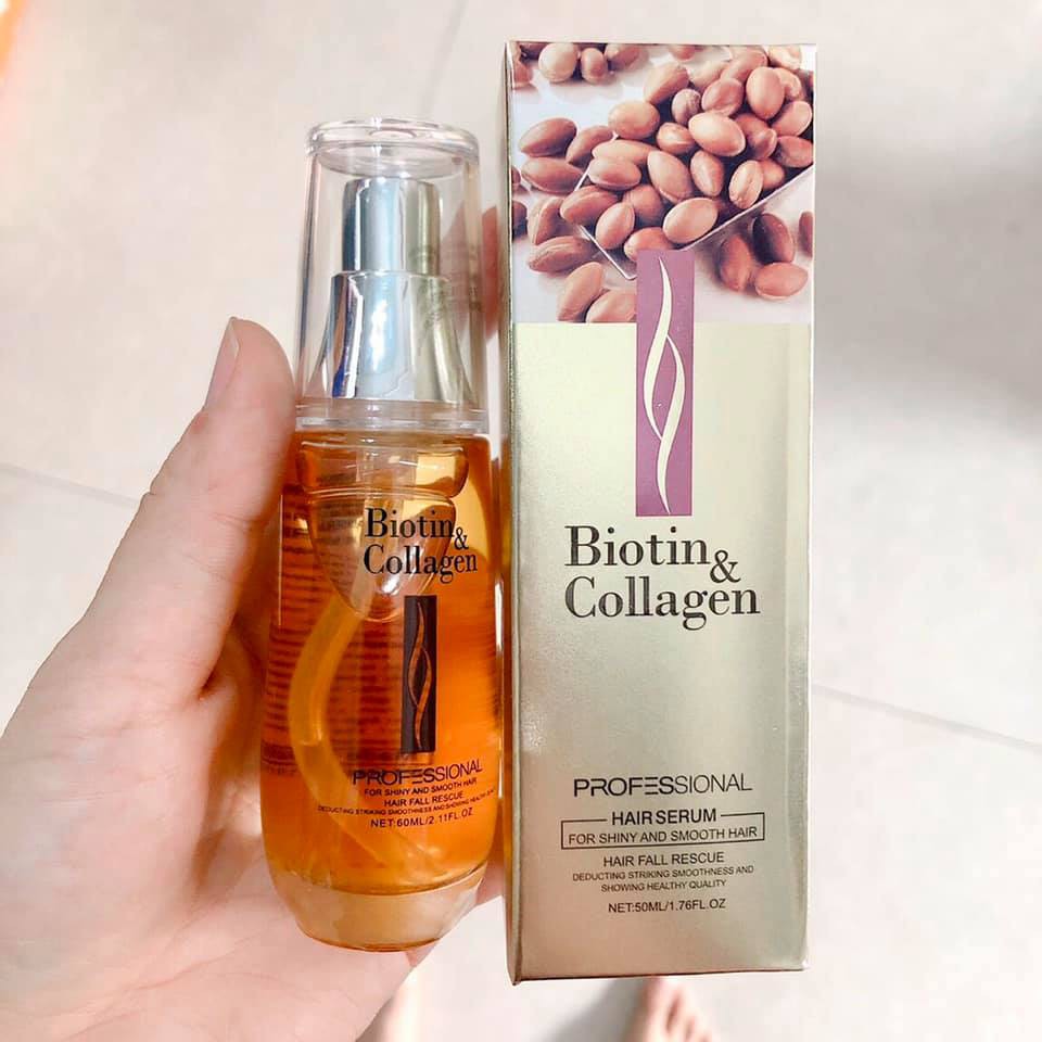 Tinh dầu dưỡng tóc Biotin &amp; Collagen Argan oil Hair Repair Serum 50ml