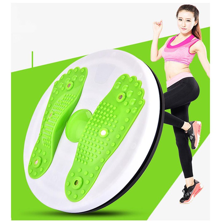 Đĩa Xoay Eo Hình Bàn Chân 3D 360 Độ tập thể dục