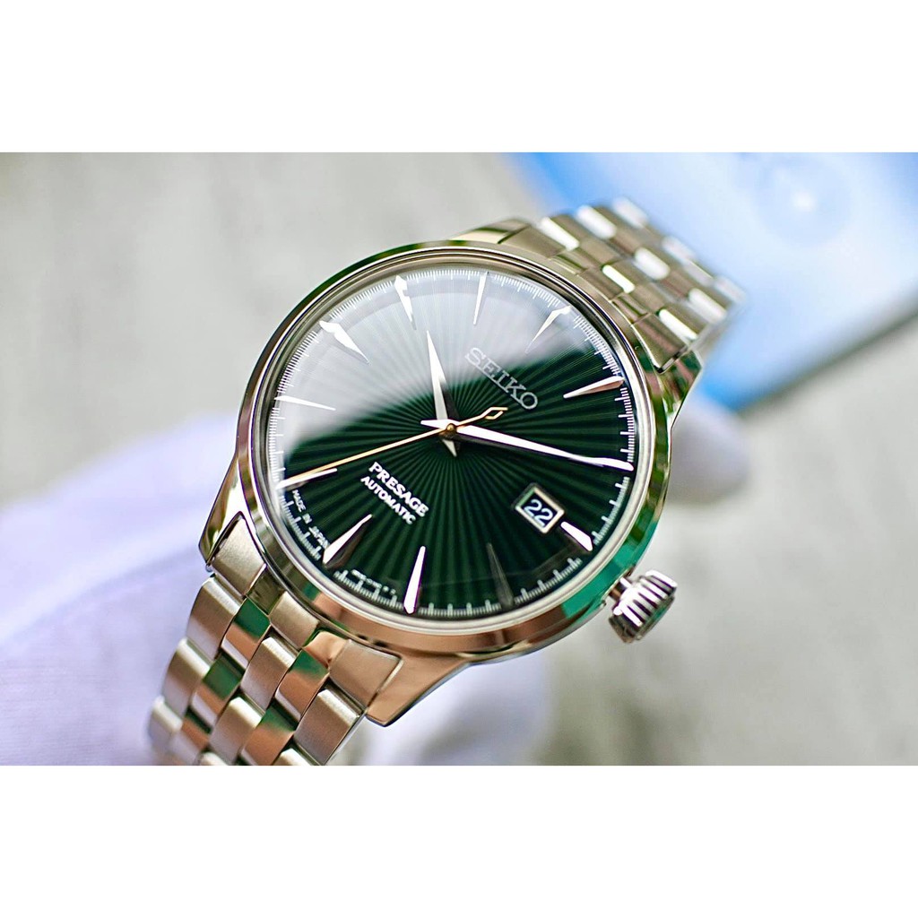 Đồng hồ nam Seiko Presage Cocktail Green SRPE15J1