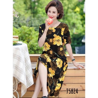ĐẦM SUÔNG LỤA HOA 3D CAO CẤP SIZE TỪ 39-71