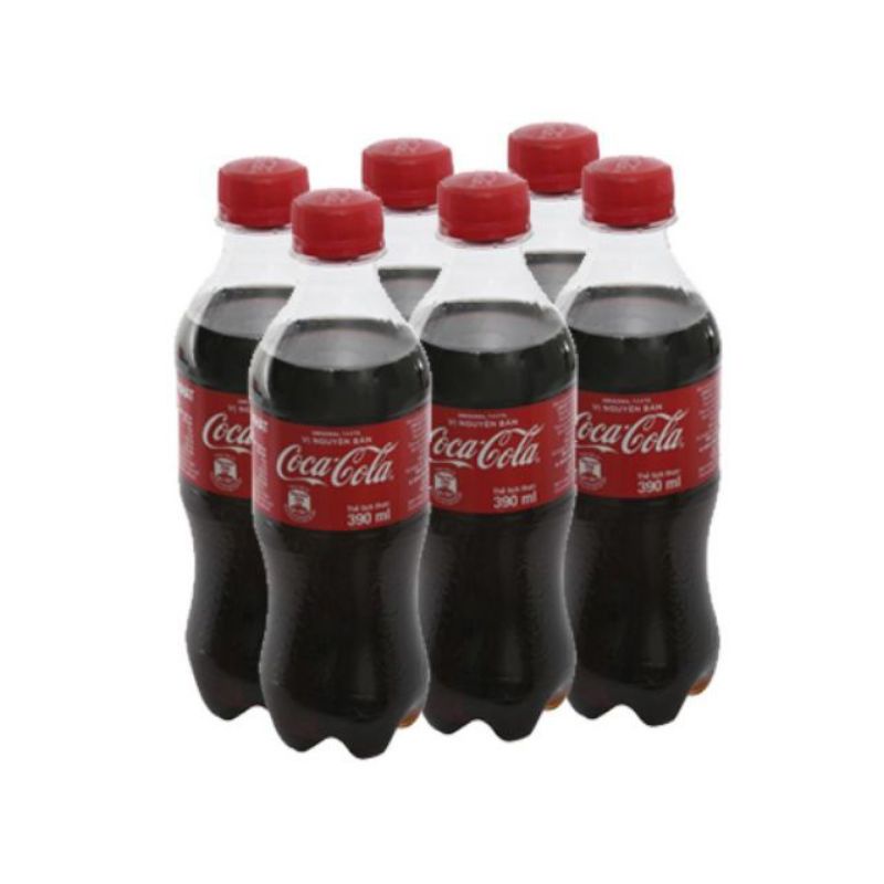 Lốc 6 chai coca cola 390ml