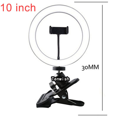 Ready Stock 10 inch Selfie RingLight Máy tính Fill Light Ánh sáng làm đẹp Phù hợp cho YouTube Live Studio Video LED Light