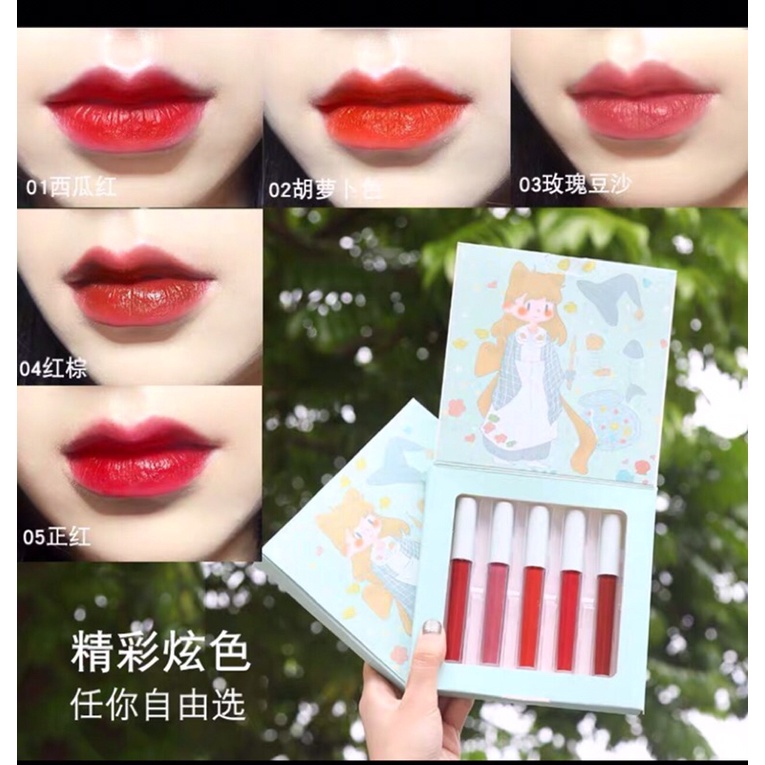 Sét 5 son kem lì VONGEE cô gái cổ tích | BigBuy360 - bigbuy360.vn