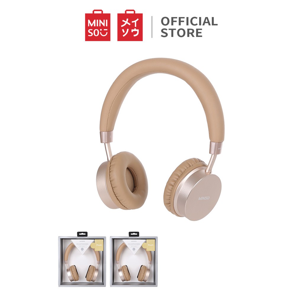 Tai nghe Bluetooth Miniso H-023 (Vàng) - Hàng chính hãng