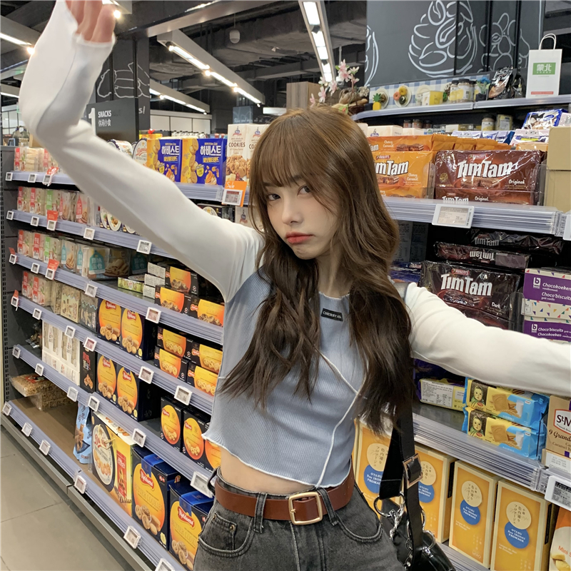 Áo thun tay dài thiết kế cách điệu thời trang cho nữ 41226