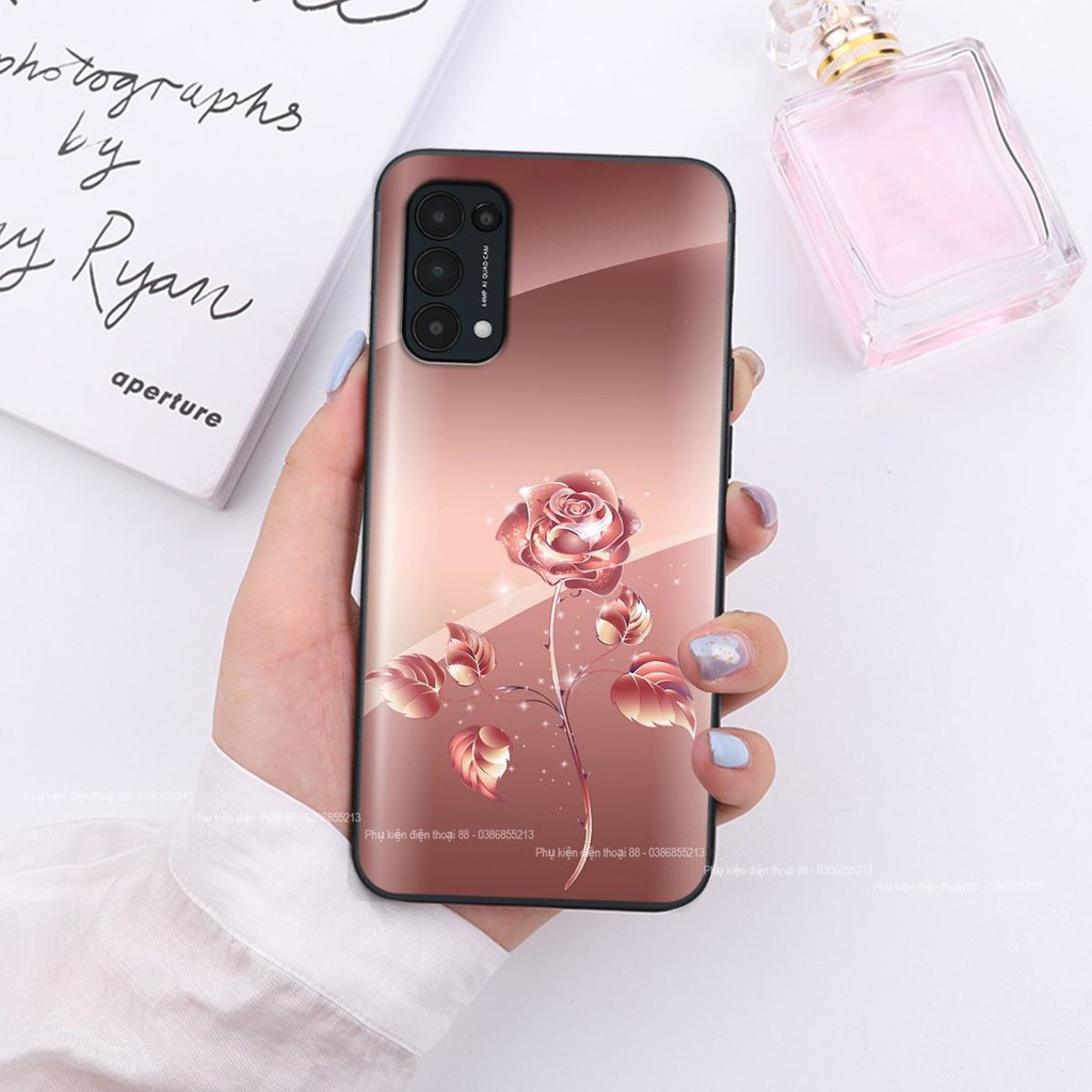 Ốp lưng Oppo RENO 5 hình hình hoa, thiên nga, đẹp thời trang - CAO CẤP - SANG TRỌNG