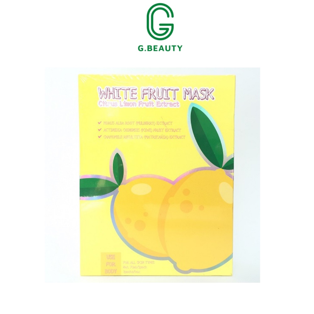 Hộp 3 gói Ủ trắng Chanh WHITE COLLAGEN BODY MASK- ủ trắng Body