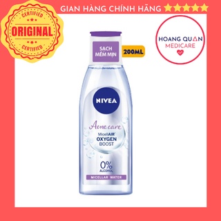 [CHÍNH HÃNG] Nước tẩy trang Nivea cho da mụn Acne Care Makeup Clear Micellar Water 200ml