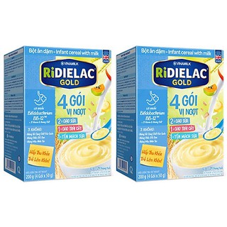 Bột ăn dặm ridielac gold 4 vị mặn - hộp giấy 200g