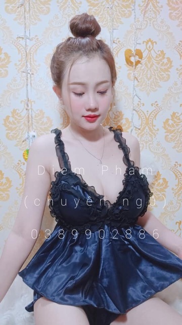 [SALE 30%] Đồ ngủ sexy bèo lụa mút ngực | BigBuy360 - bigbuy360.vn