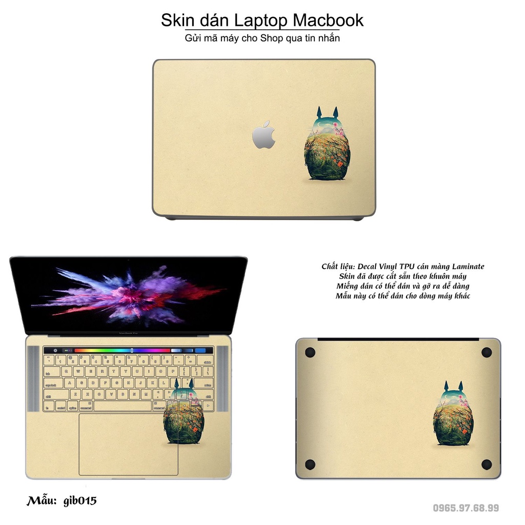 Skin dán Macbook mẫu Ghibli image (đã cắt sẵn, inbox mã máy cho shop)