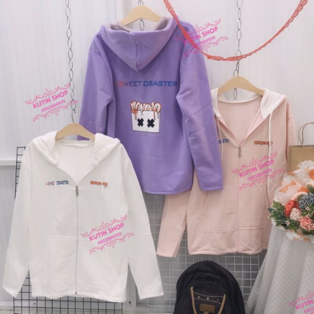 Áo khoác nam nữ nỉ ngoại form rộng dây kéo Banawaa_ ảnh thật | BigBuy360 - bigbuy360.vn