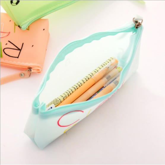 Túi đựng bút , mỹ phẩm tiện ích silicon họa tiết trái cây nhiệt đới siêu xinh TBTC26