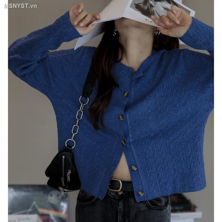 Áo khoác cardigan dệt kim lưng cao tay dài phong cách mới cho nữ 2021
 | BigBuy360 - bigbuy360.vn