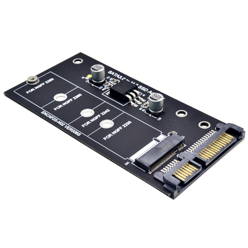 Thẻ Chuyển Đổi Ngff M.2 M2 Sata3 Raiser M.2 Sang Sata Ssd M2 Sang Sata 30 / 42 / 60 / 80mm