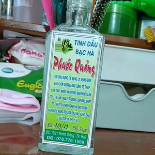 Tinh dầu bạc Hà nguyên chất Phước Quảng chính gốc Huế 60ml