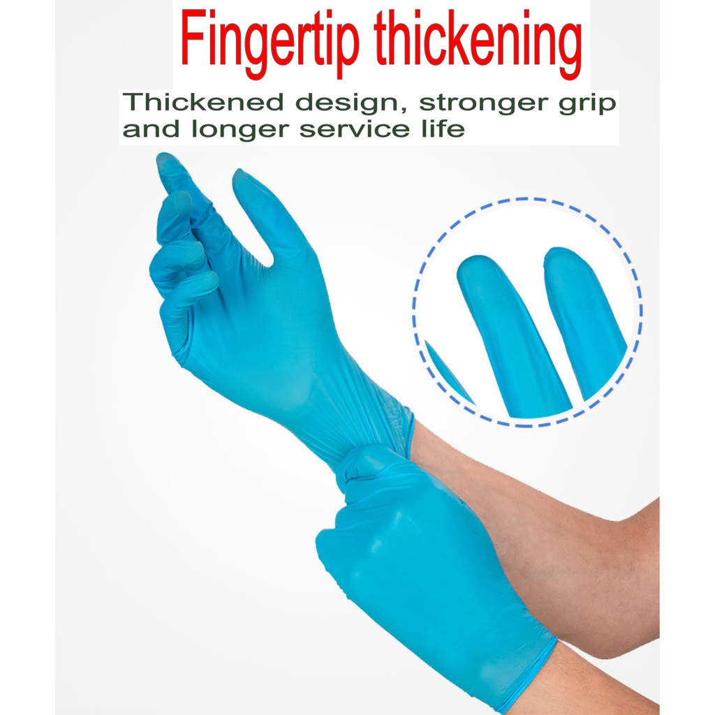 Set 20 Găng Tay Nitrile Không Bột Dùng Một Lần Disposable Gloves