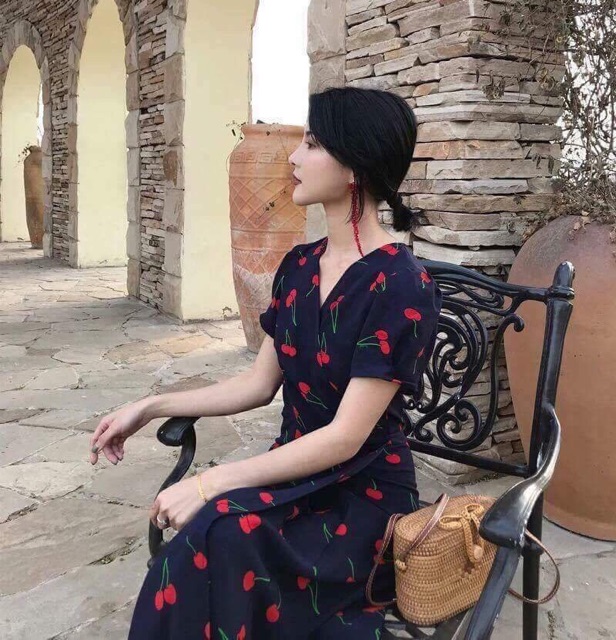 [Mã FATHANG5 giảm 10K đơn 50K] (KÈM ẢNH THẬT)🎈ĐẦM KIỀU MAXI CHERRY | BigBuy360 - bigbuy360.vn