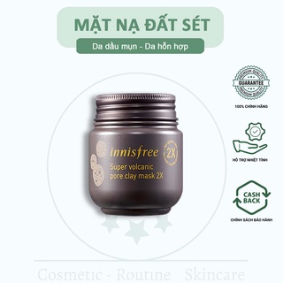 Mặt nạ đất sét innisfree super volcanic pore clay mask 2x tro núi lửa